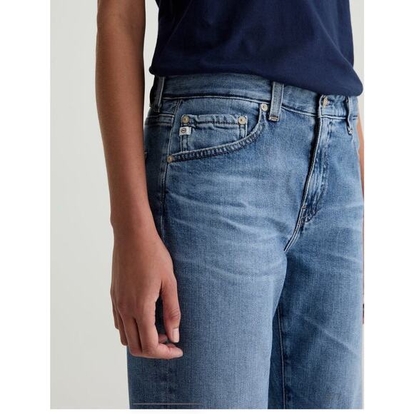 AG Adriano Goldschmied The Ex-Boyfriend Slouchy Slim Blue Womens 31R Soft Denim - Picture 3 of 10